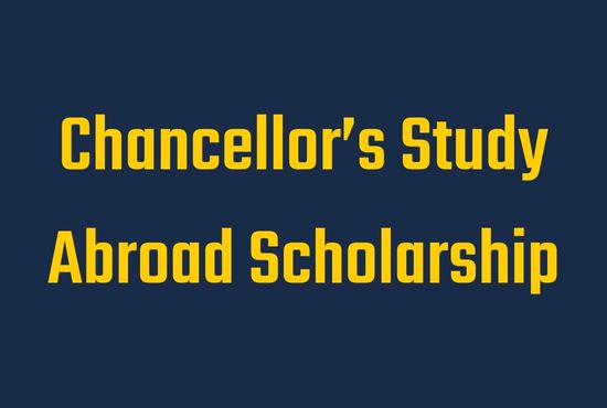 Chancellor's Study Abroad Scholarship