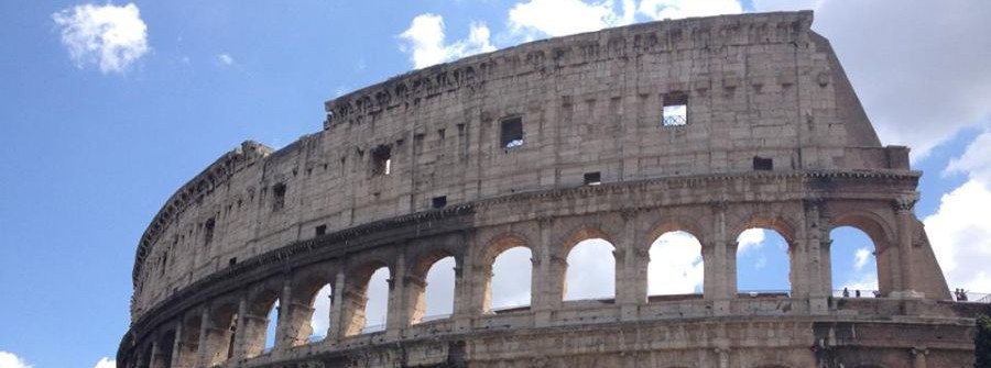 1 of 1, Looking up at the Colloseum
