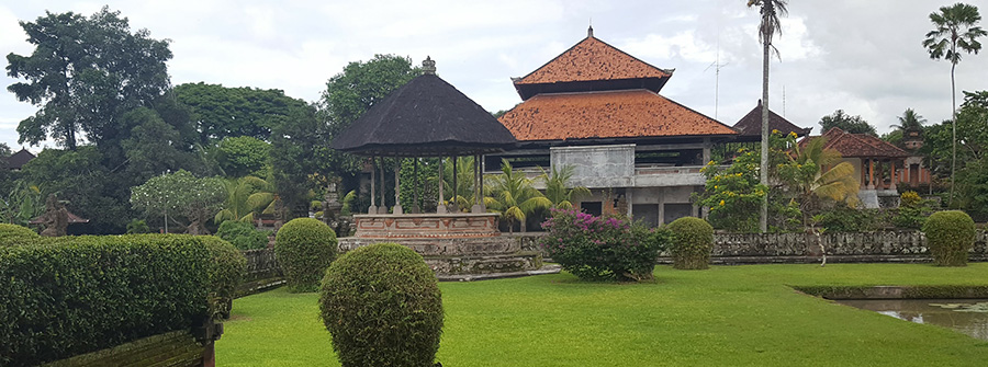 1 of 1, Indonesian temple with grass