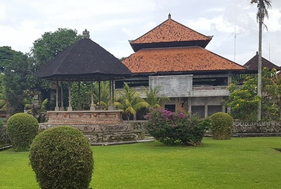 building with gazebo