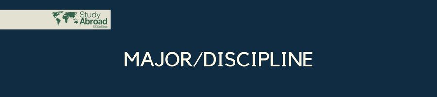 Info sessions by major and discipline