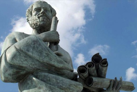 Statue of Aristotle at Aristotle University of Thessaloniki, Greece