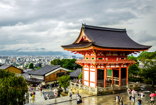 Kiomizudera Temple in Kyoto, Japan