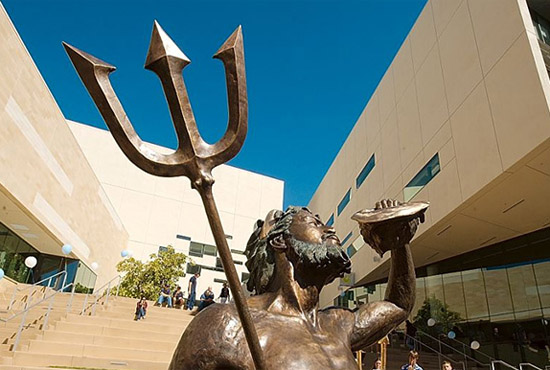 UC San Diego Triton statue - Price Center East steps, UC San Diego campus
